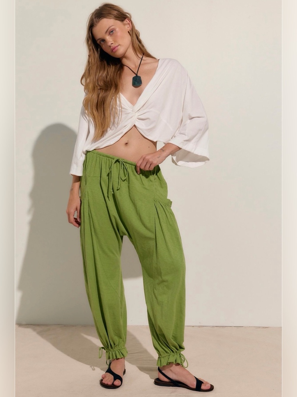 Free people dew drop harem pants